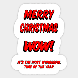 Merry Christmas most wonderful time of the year Sticker